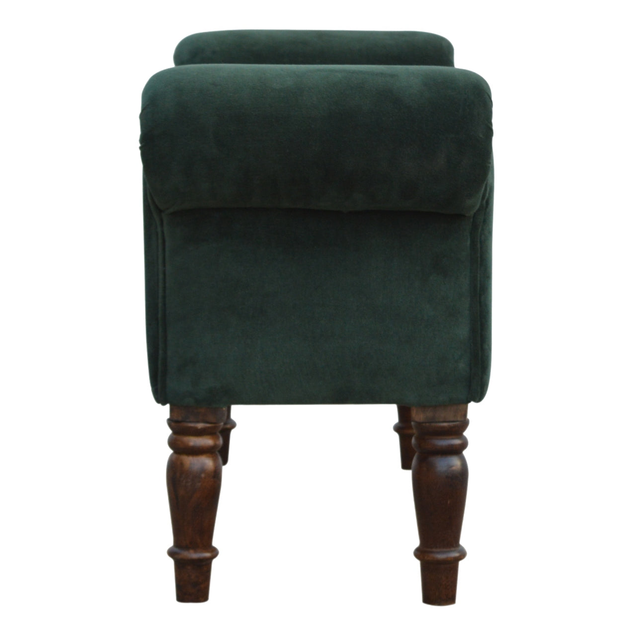 Emerald Green Velvet Bench