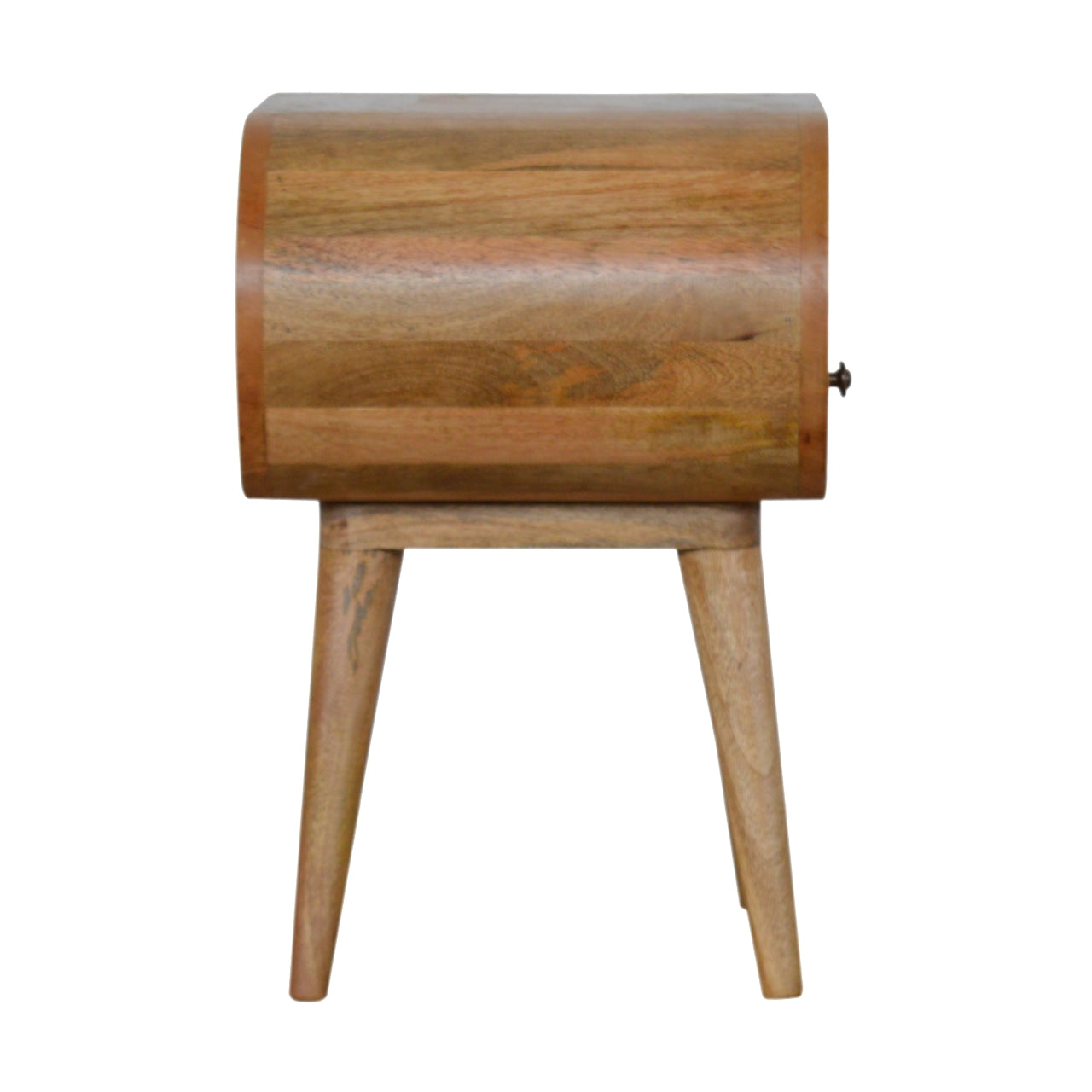 Circular Open Slot Bedside Table