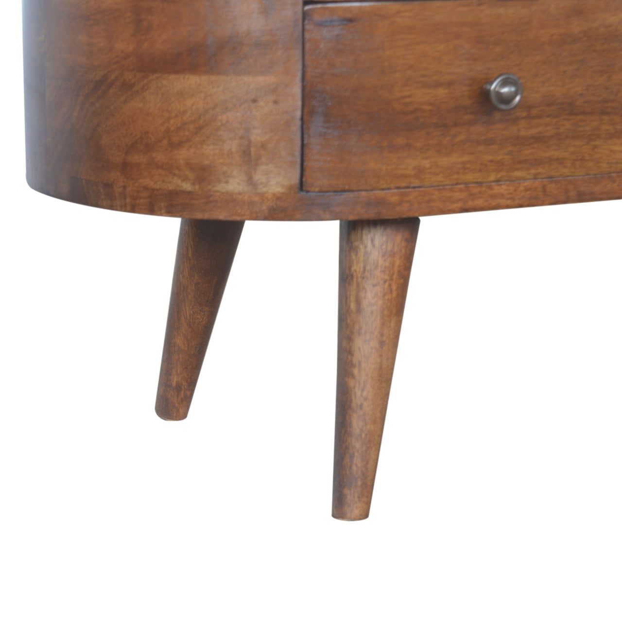 Chestnut Rounded Entertainment TV Unit