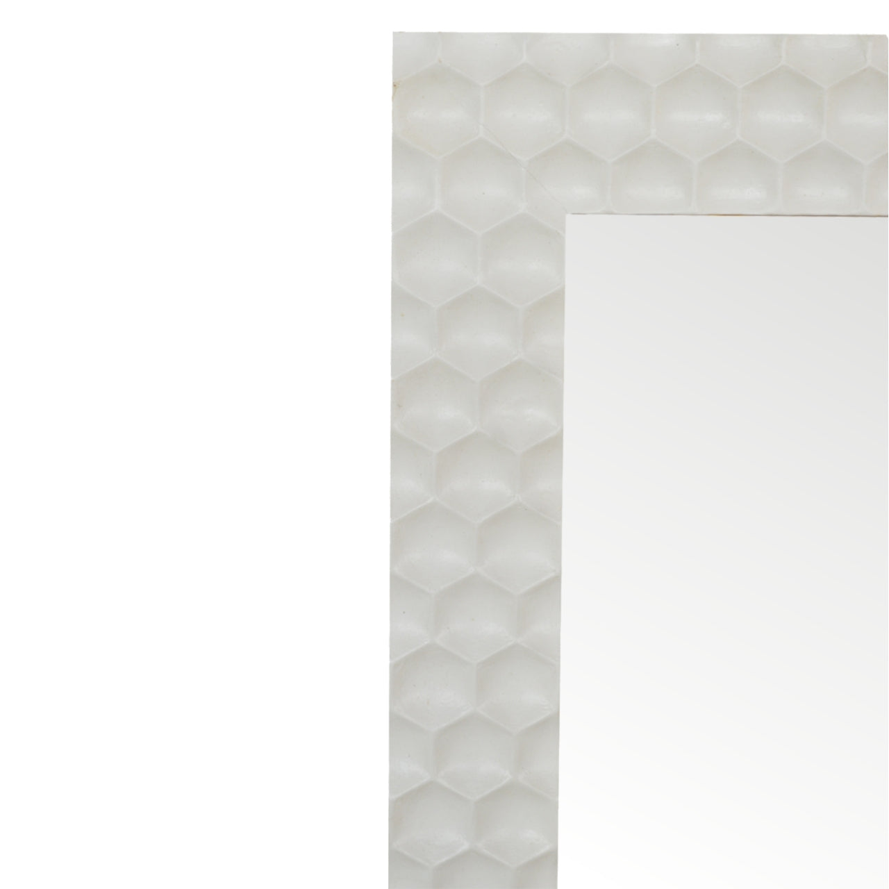 Honeycomb White Mirror