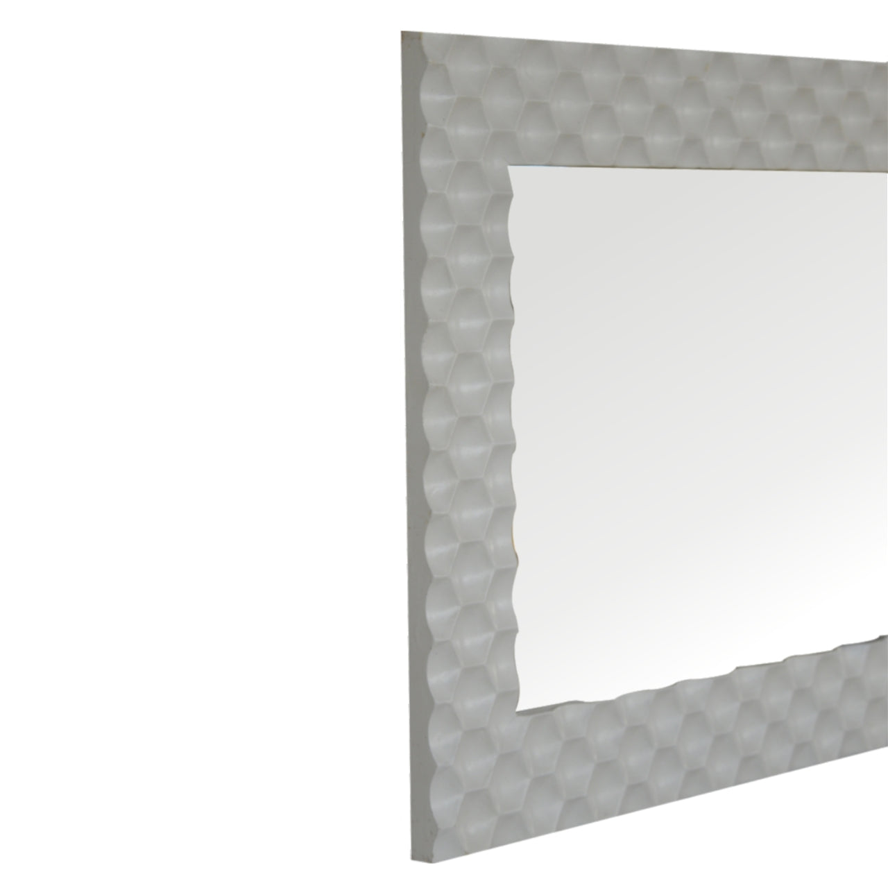 Honeycomb White Mirror
