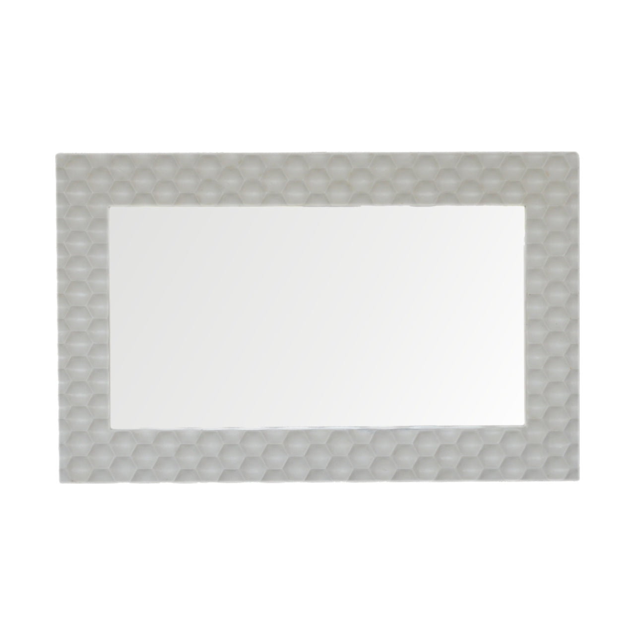 Honeycomb White Mirror