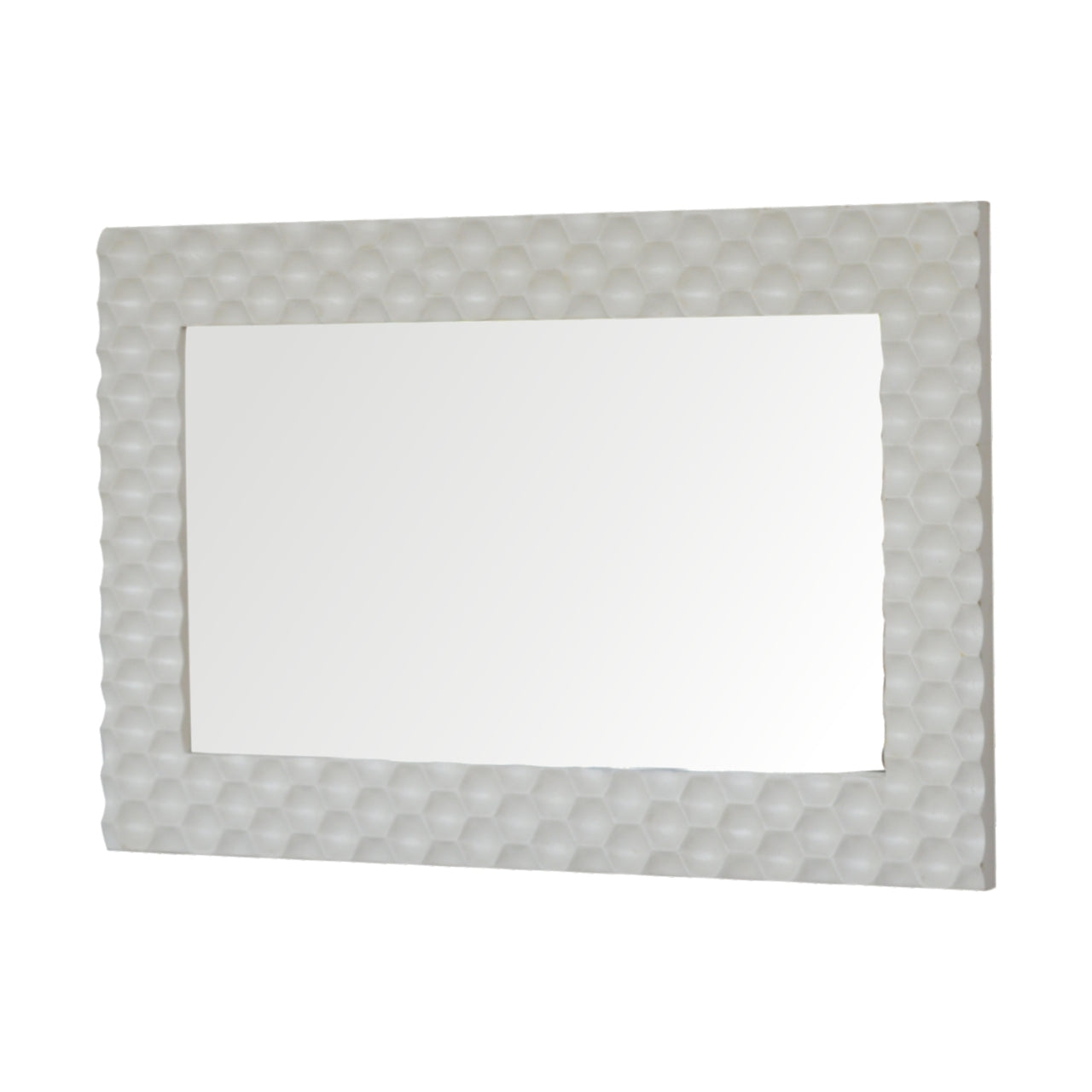 Honeycomb White Mirror