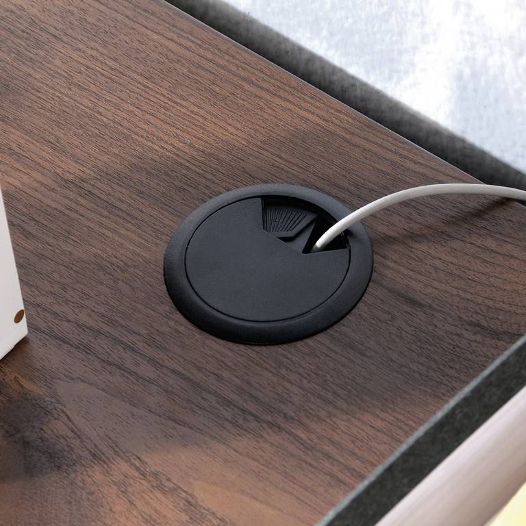 Elegant lateral filer in Grand Walnut effect finish