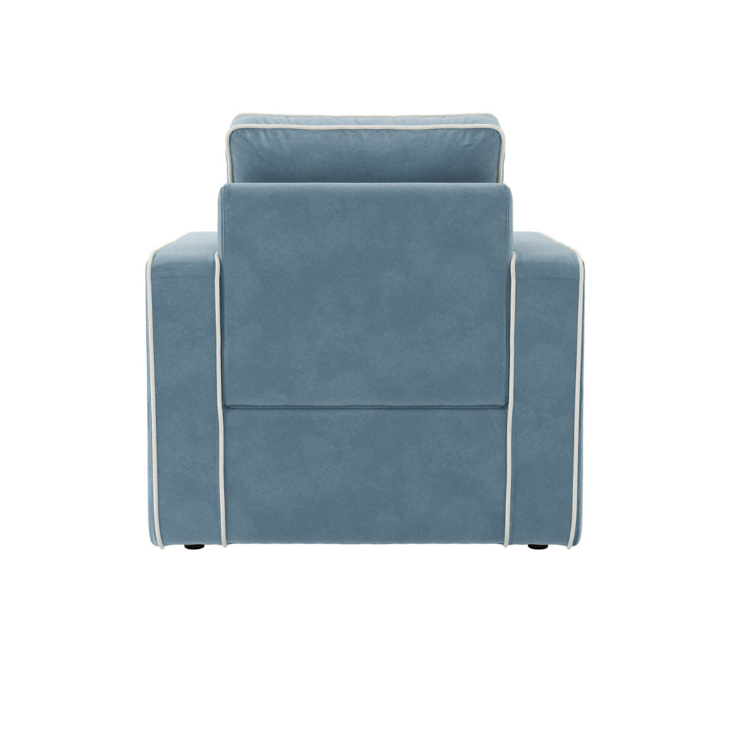 Diego ice blue armchair