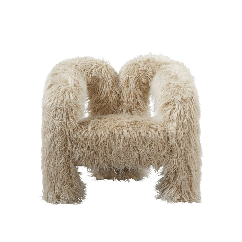 Mongolian fur armchair 