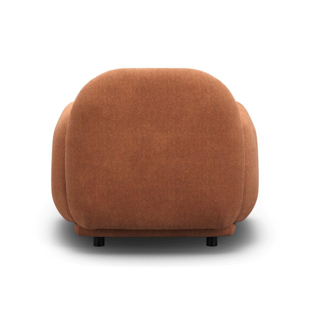 Lush Home Hagu Rust Chair in Rust or Bone