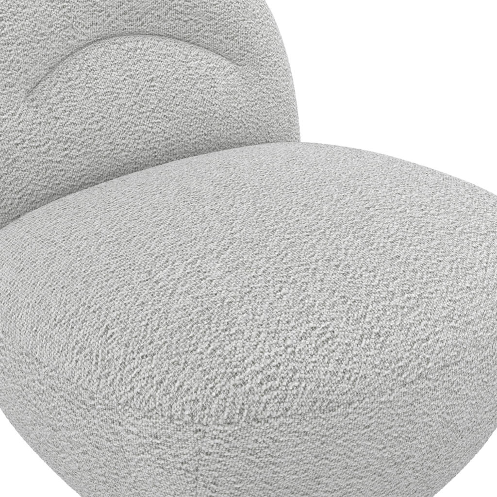 Langham Grey Boucle Swivel Chair