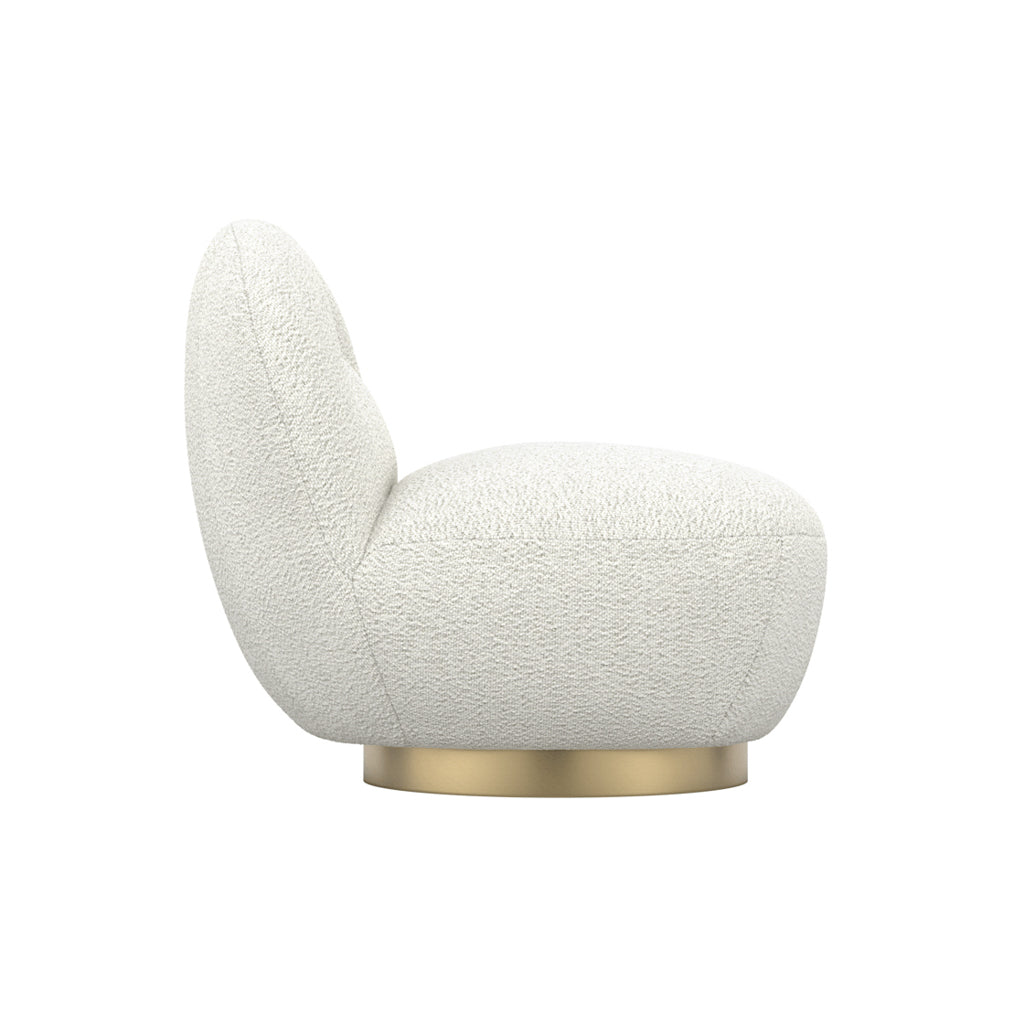 Langham Ivory Swivel Boucle Chair