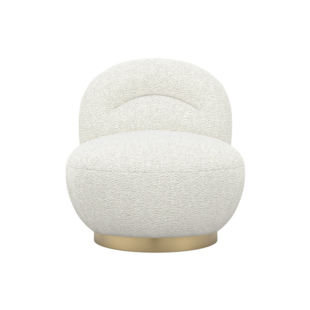 Langham Ivory Swivel Boucle Chair