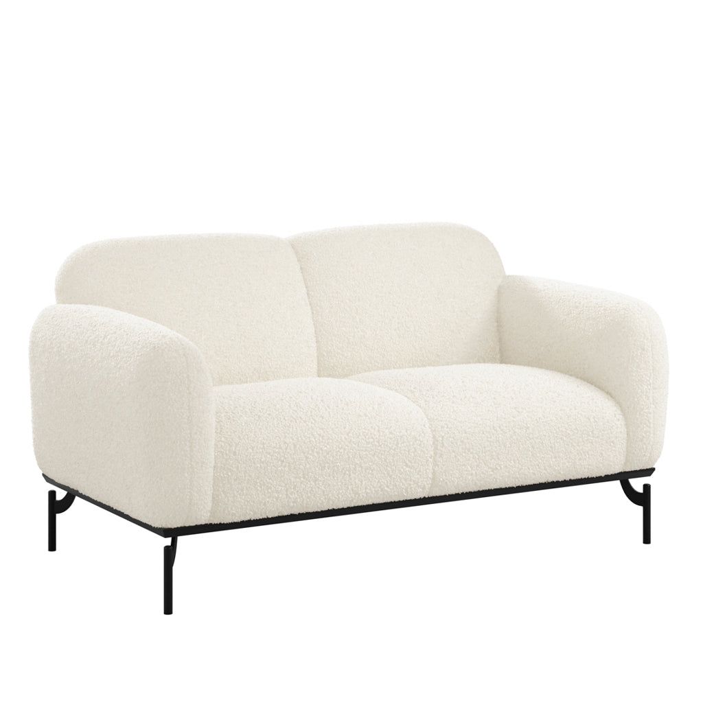 2 seater boucle sofa