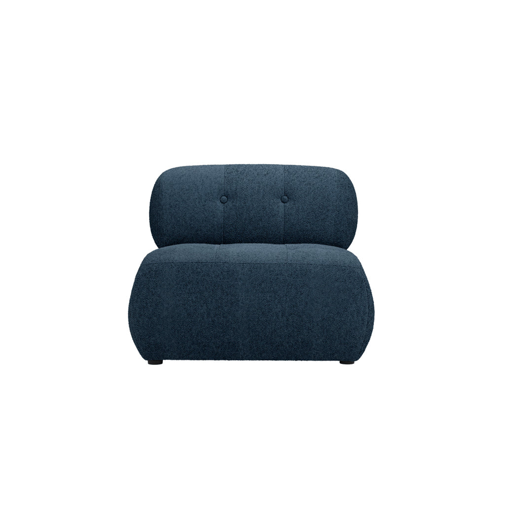 blue boucle chair 
ocassional boucle chair 
blue cuair

