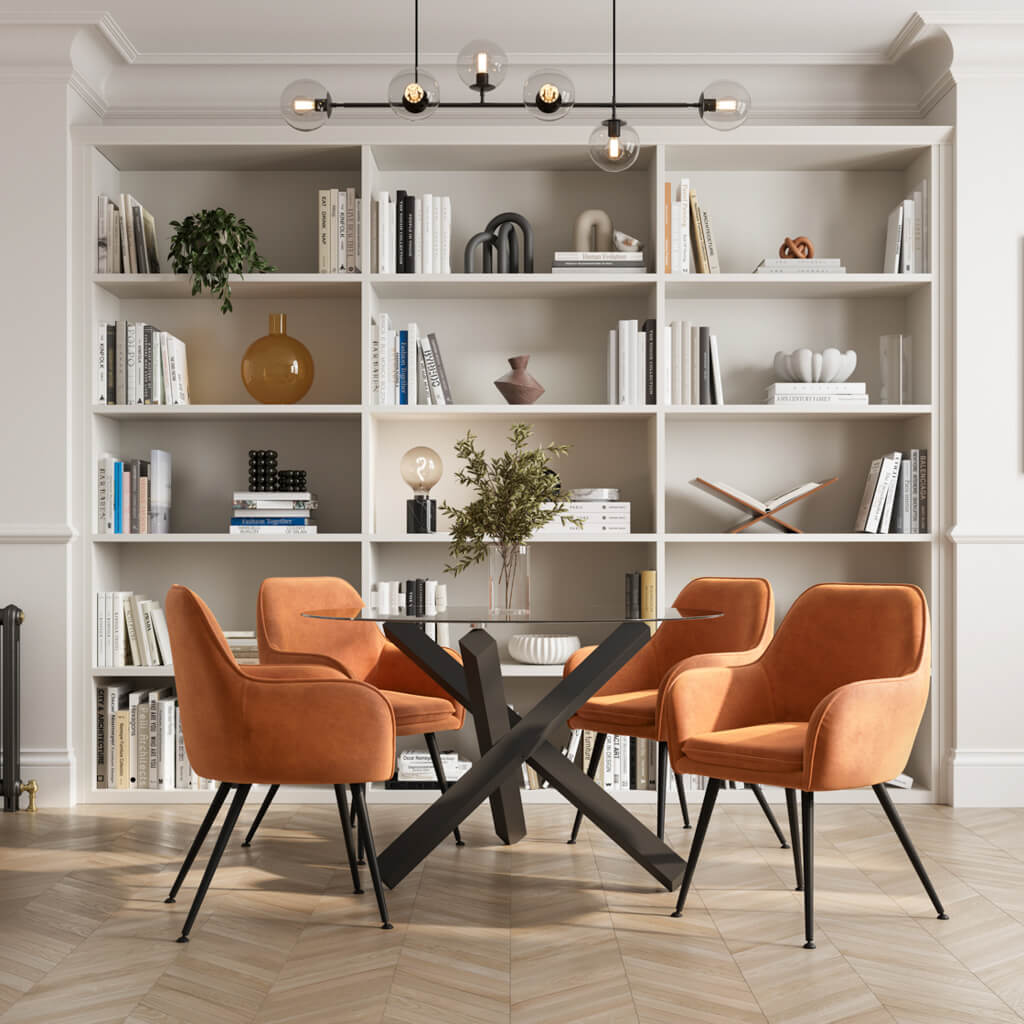 Tara Burnt Rust Dining Chair