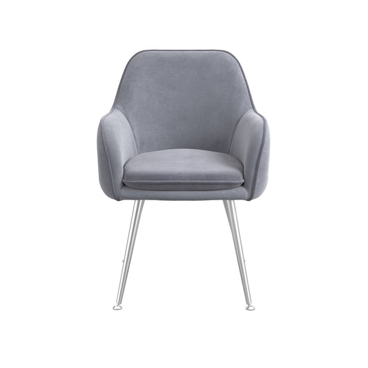 Tara Grey Velvet Dining Chair