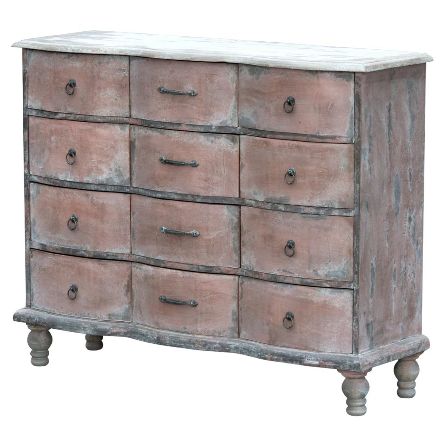 Distressed Effect Chest Of Drawers Lush Home Interiors   Dr 1445x 