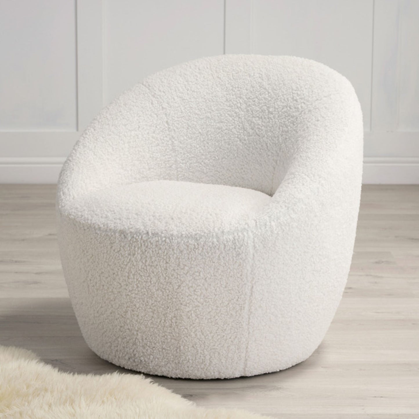 Cocoon boucle chair 