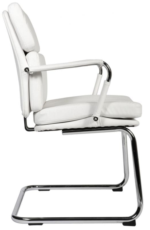 White Retro style reception visitors chair