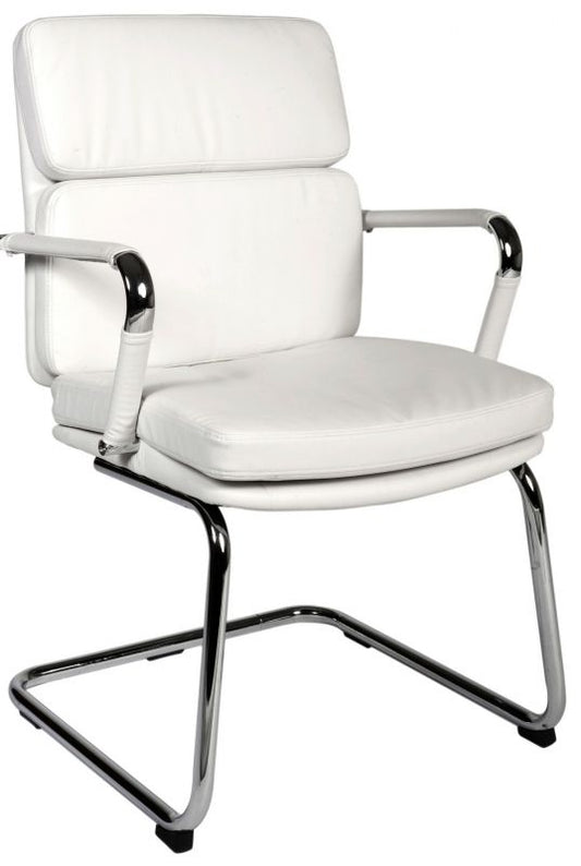 White Retro style reception visitors chair