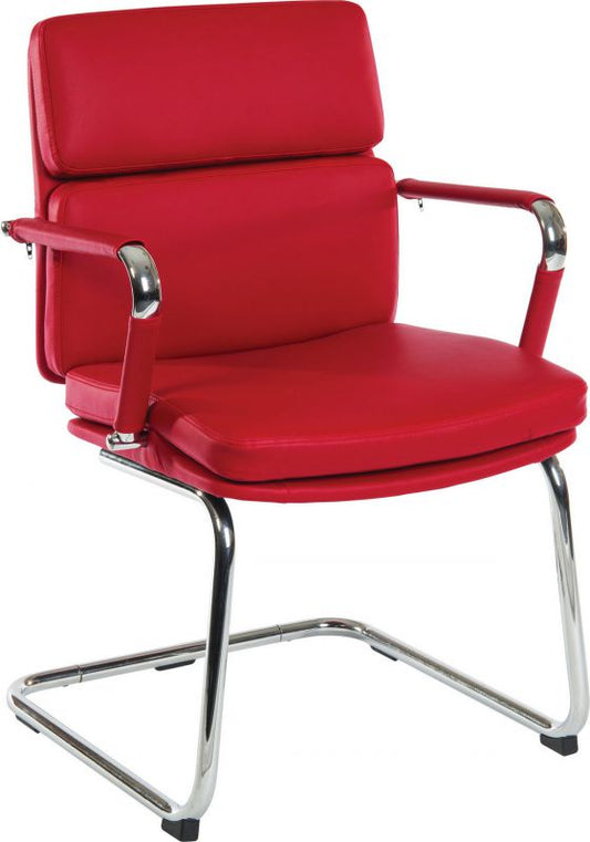Red Retro style reception visitors chair