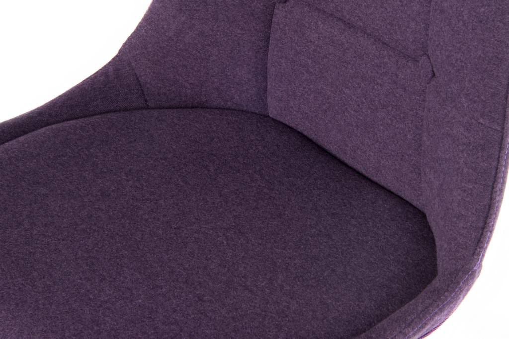 Modern upholstered breakout reception chair in Plum - Pair