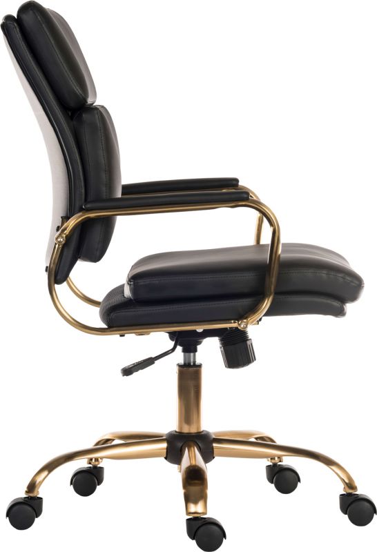 Vintage Executive office chair with gold base