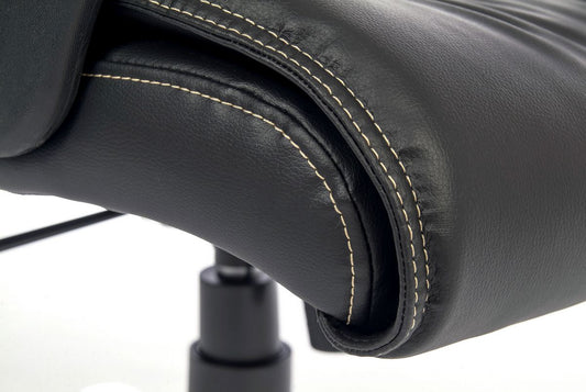 Leather look executive armchair