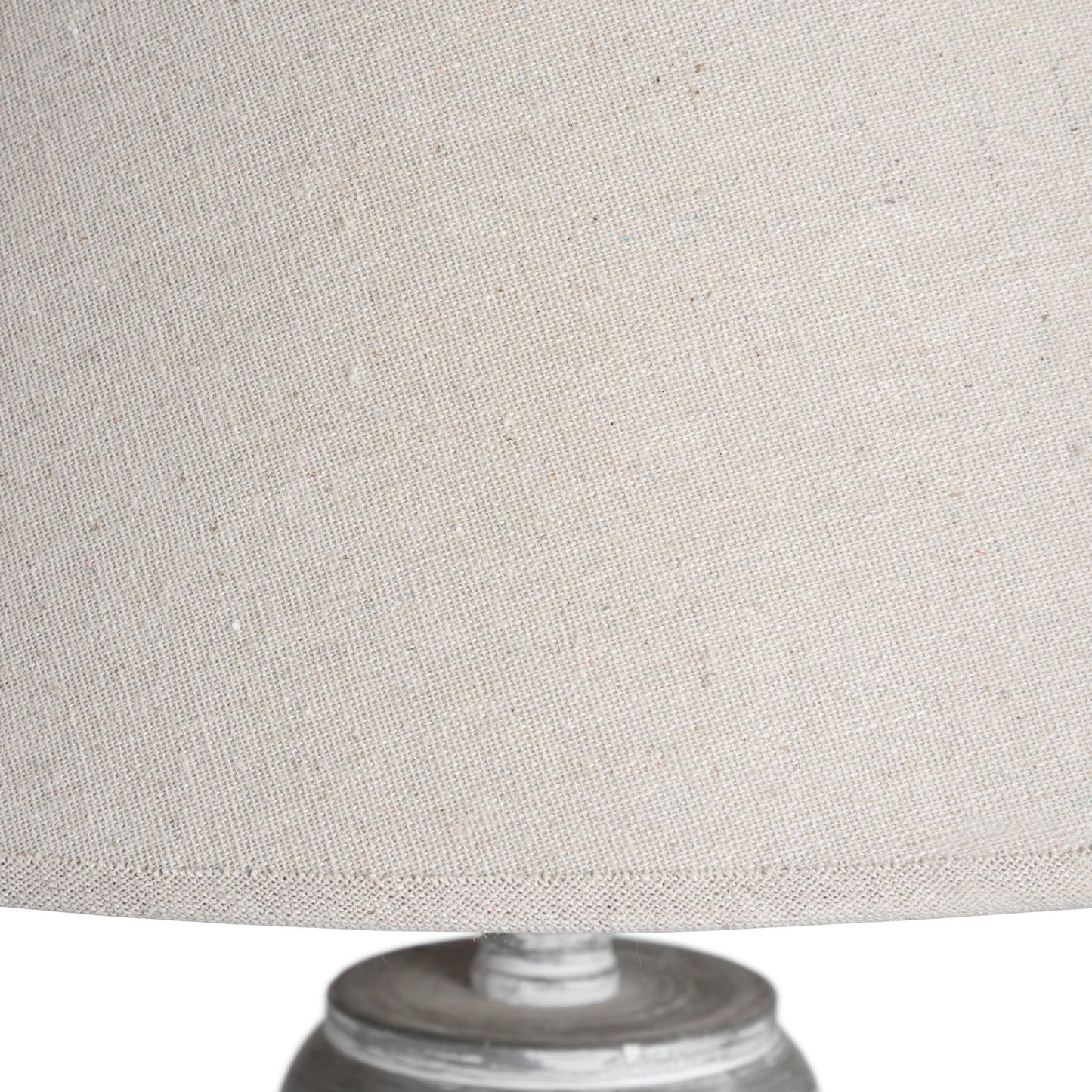 Washed wood Floor Lamp with linen lampshade