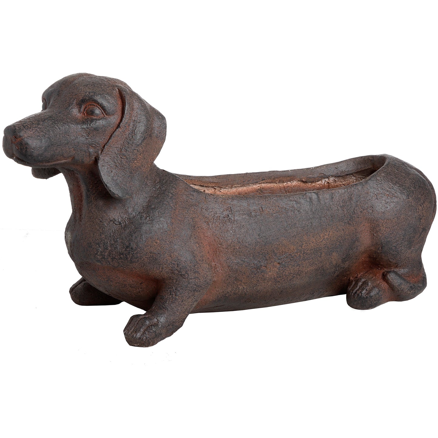 Dachshund Sausage Dog Quirky Rustic Planter