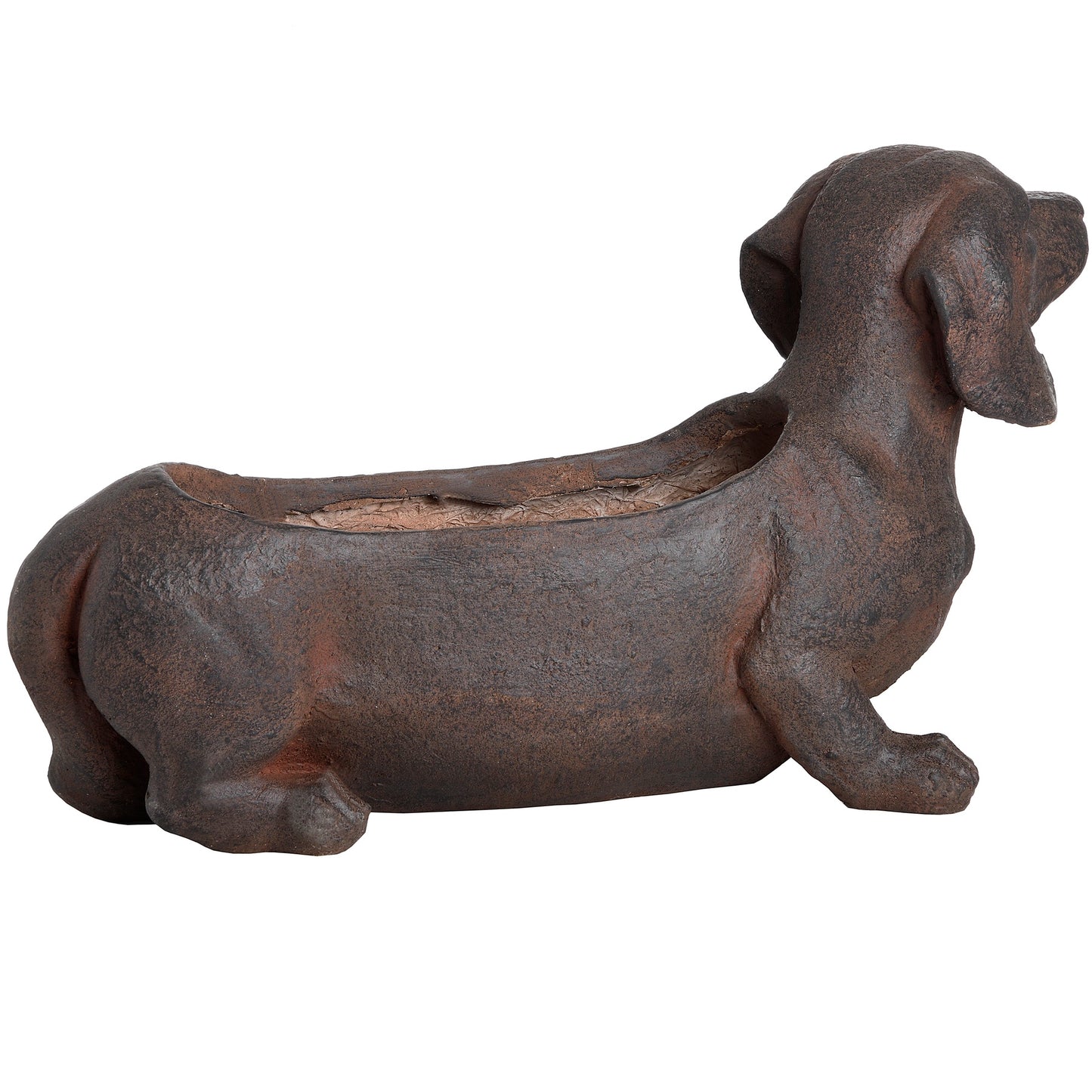 Dachshund Sausage Dog Quirky Rustic Planter