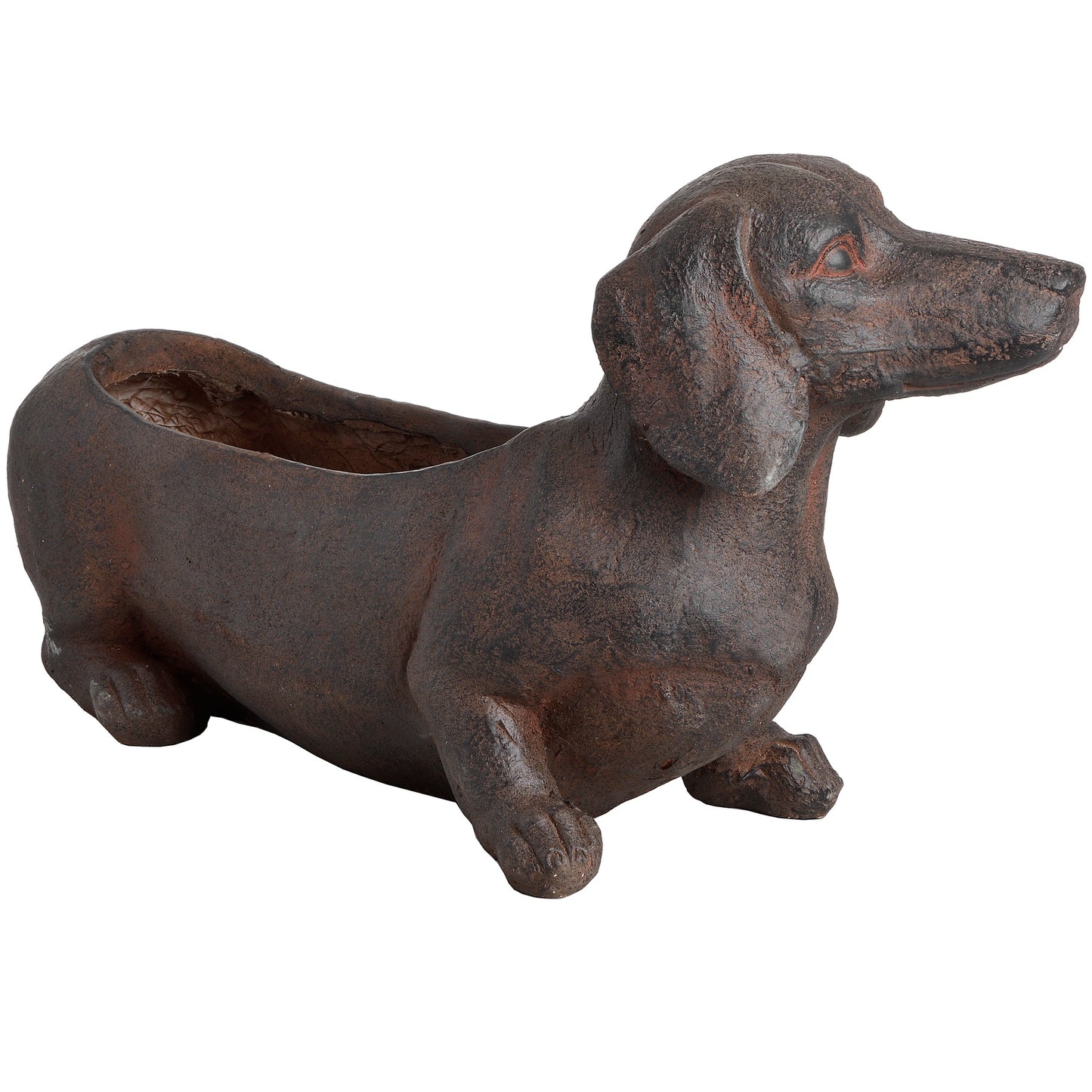 Dachshund Sausage Dog Quirky Rustic Planter