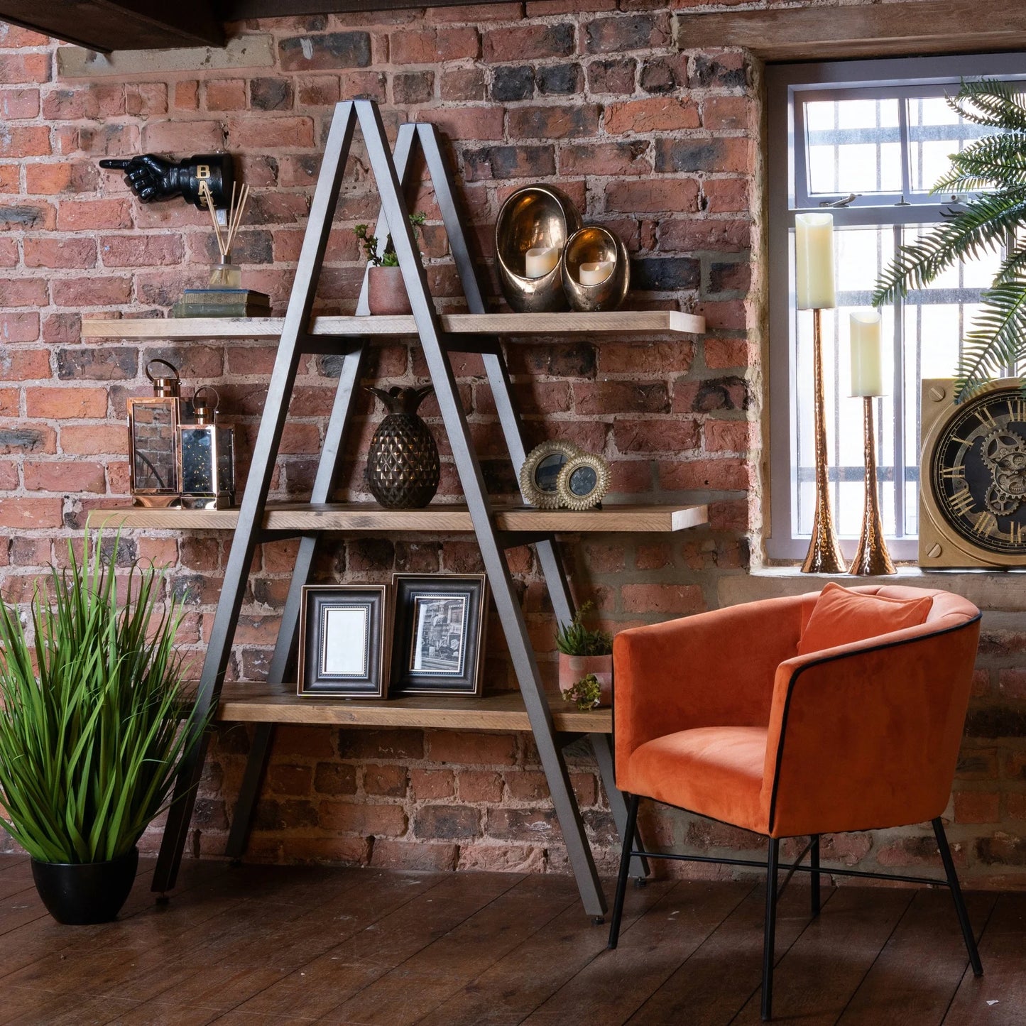 The Draftsman Collection Industrial Style Display Shelf