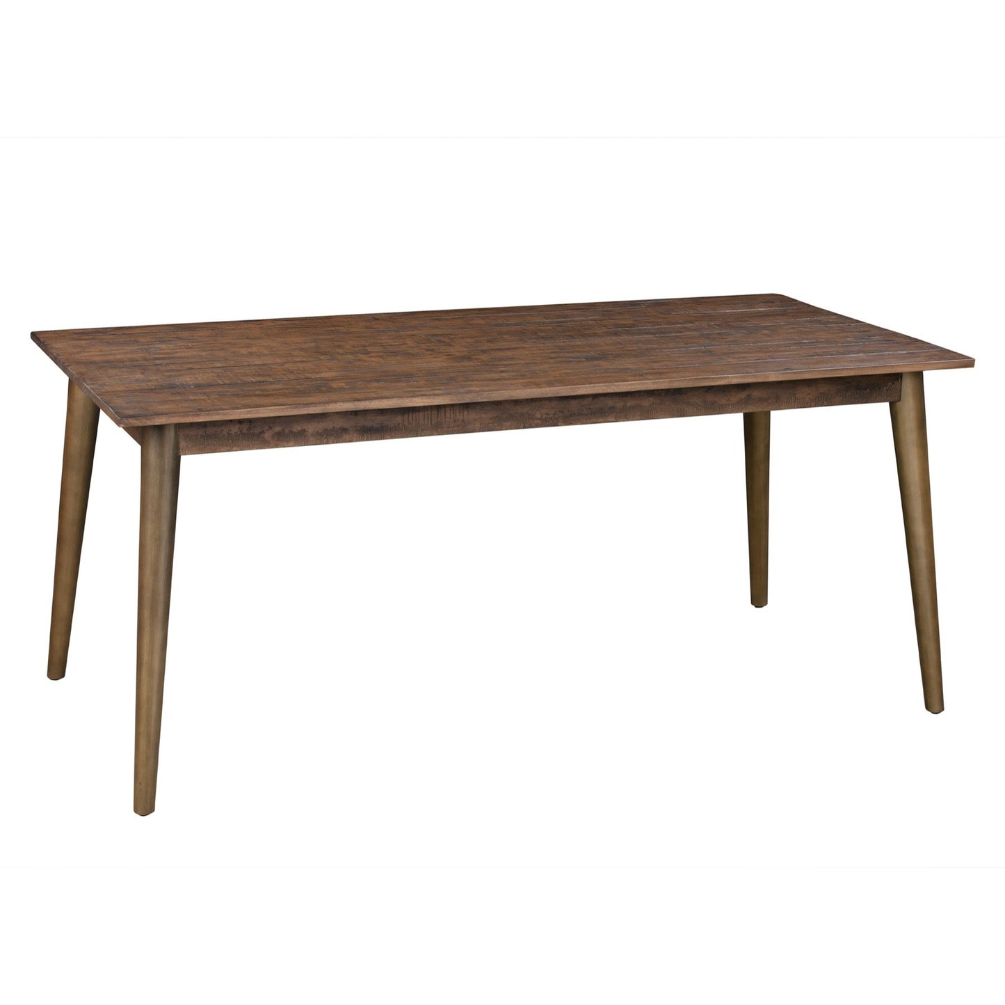 Brown and Gold Pine Dining Table