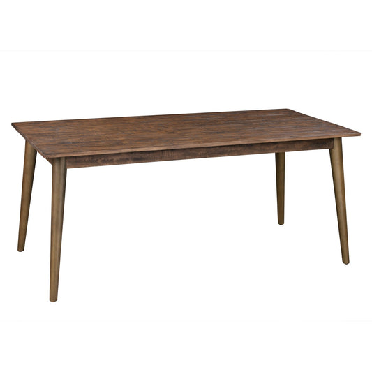 Brown and Gold Pine Dining Table