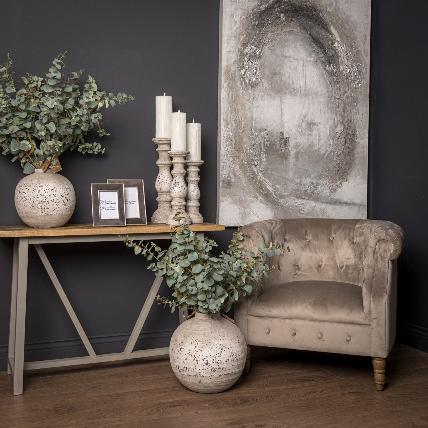 Chelsea Neutral Velvet Chesterfield Tub Chair