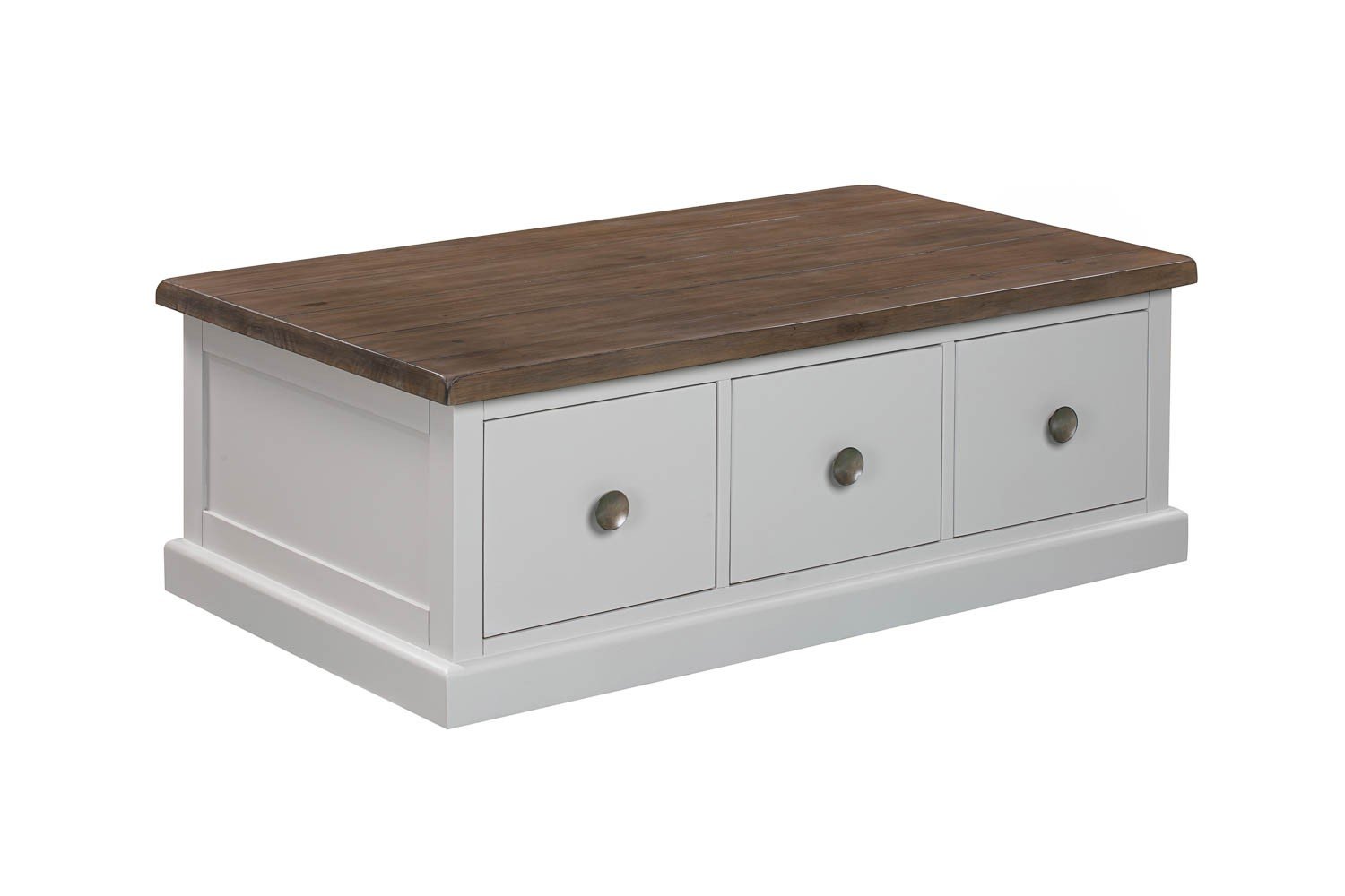 The Hampton Collection Three Drawer Coffee Table