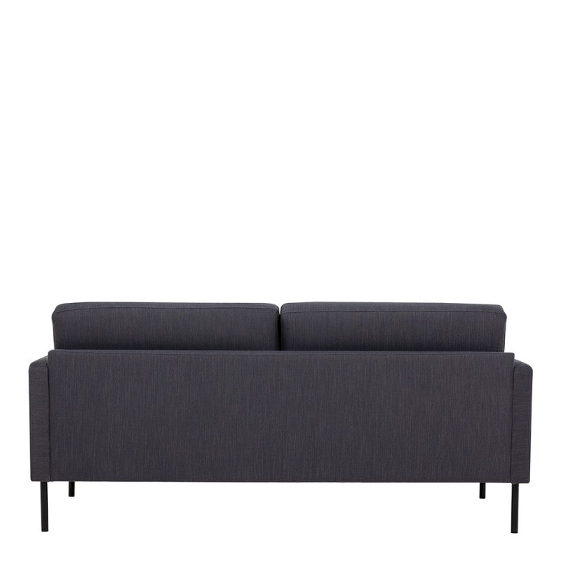 Larvik 2.5 Seater Sofa - Anthracite Black With Black Legs