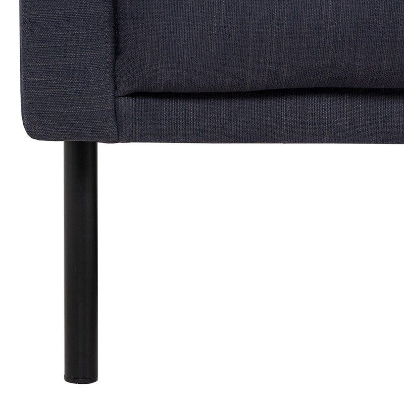 Larvik 2.5 Seater Sofa - Anthracite Black With Black Legs