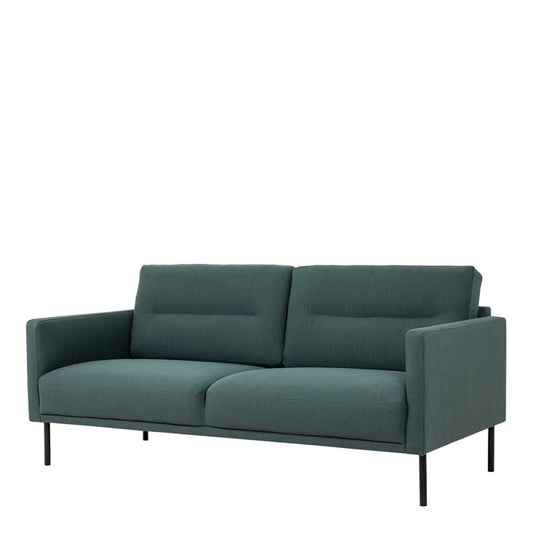 Larvik 2.5 Seater Sofa - Dark Green With Black Legs