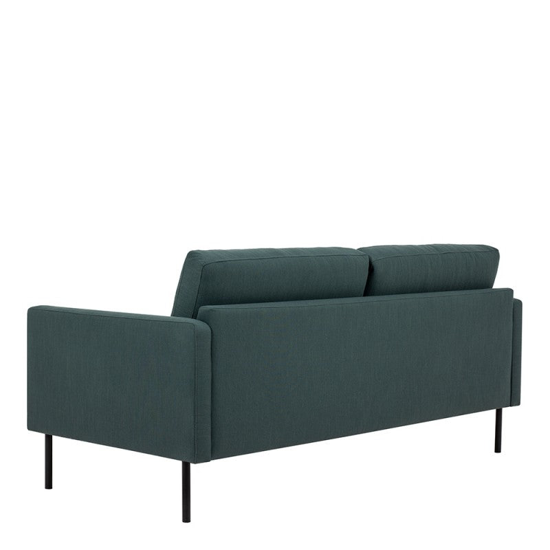 Larvik 2.5 Seater Sofa - Dark Green With Black Legs