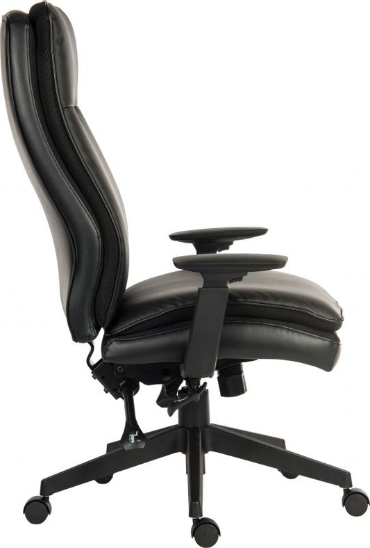 Bonded leather faced luxury ergonomic executive chair