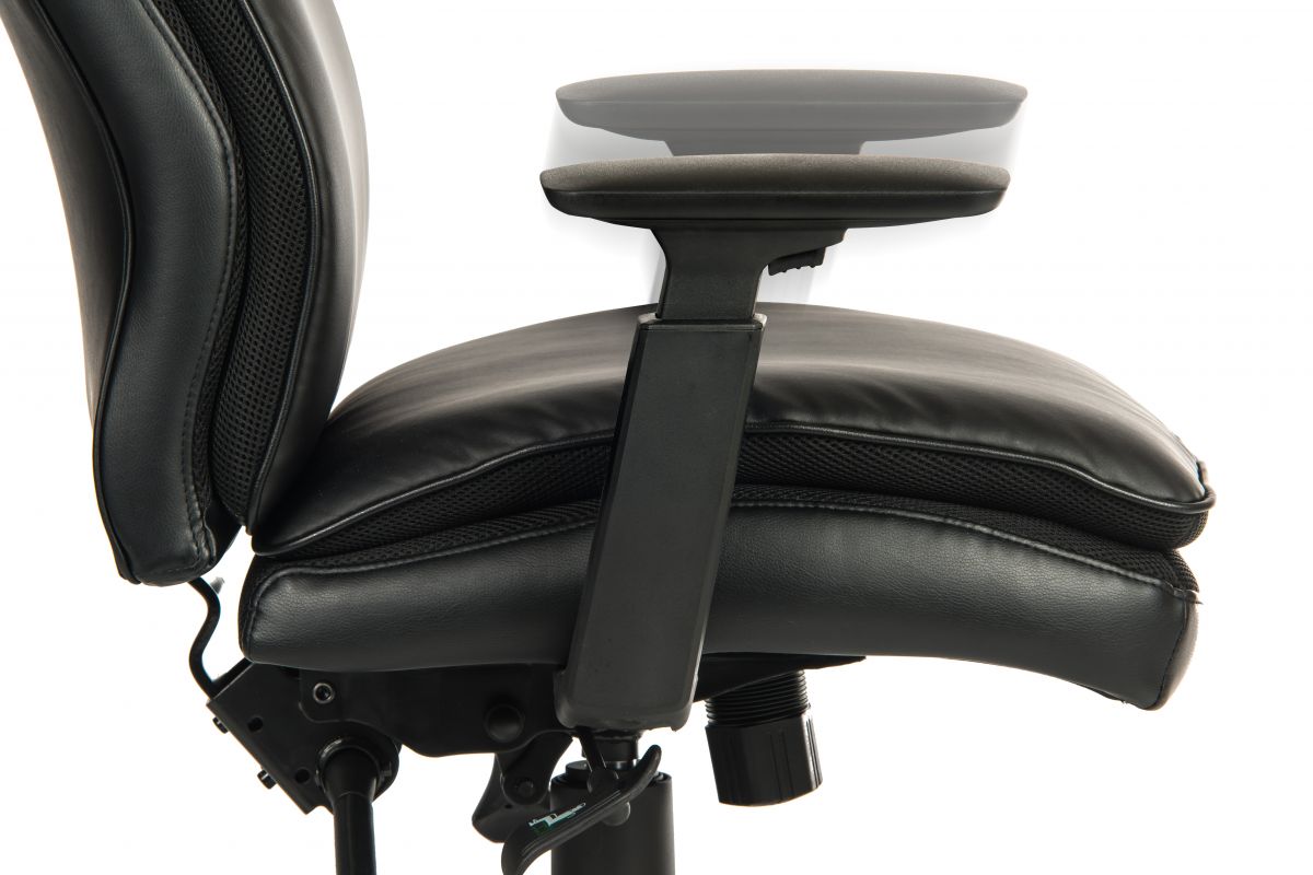 Bonded leather faced luxury ergonomic executive chair