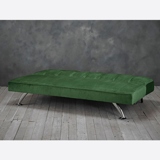 Retro Green Velvet Sofa bed