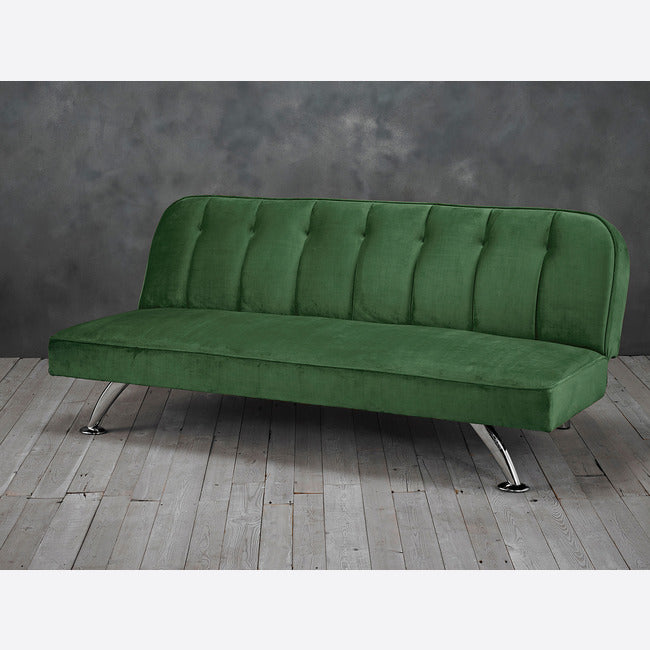 Retro Green Velvet Sofa bed