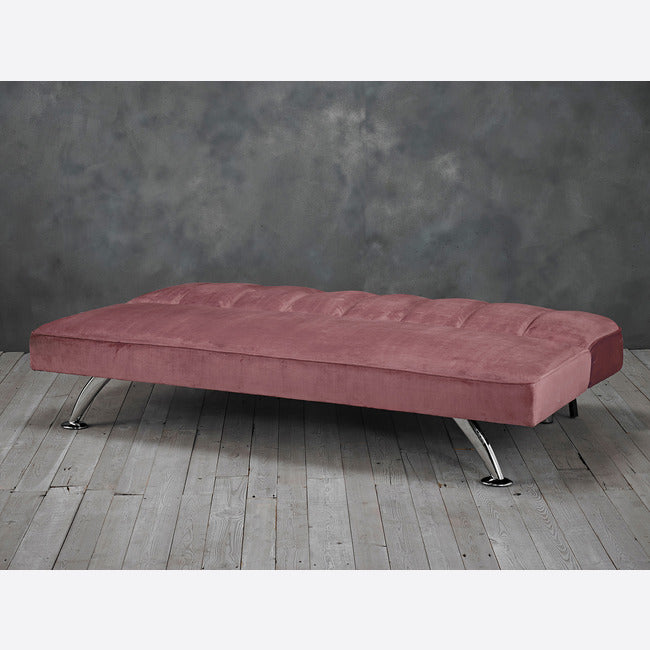 Retro Pink Velvet Sofa bed