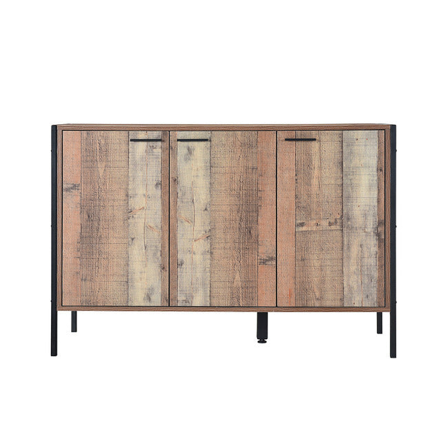 Industrial Style Distressed Oak Effect Sideboard