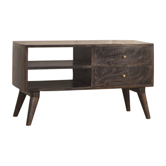 Cairo Dark Wood Mid Century Media Tv Unit