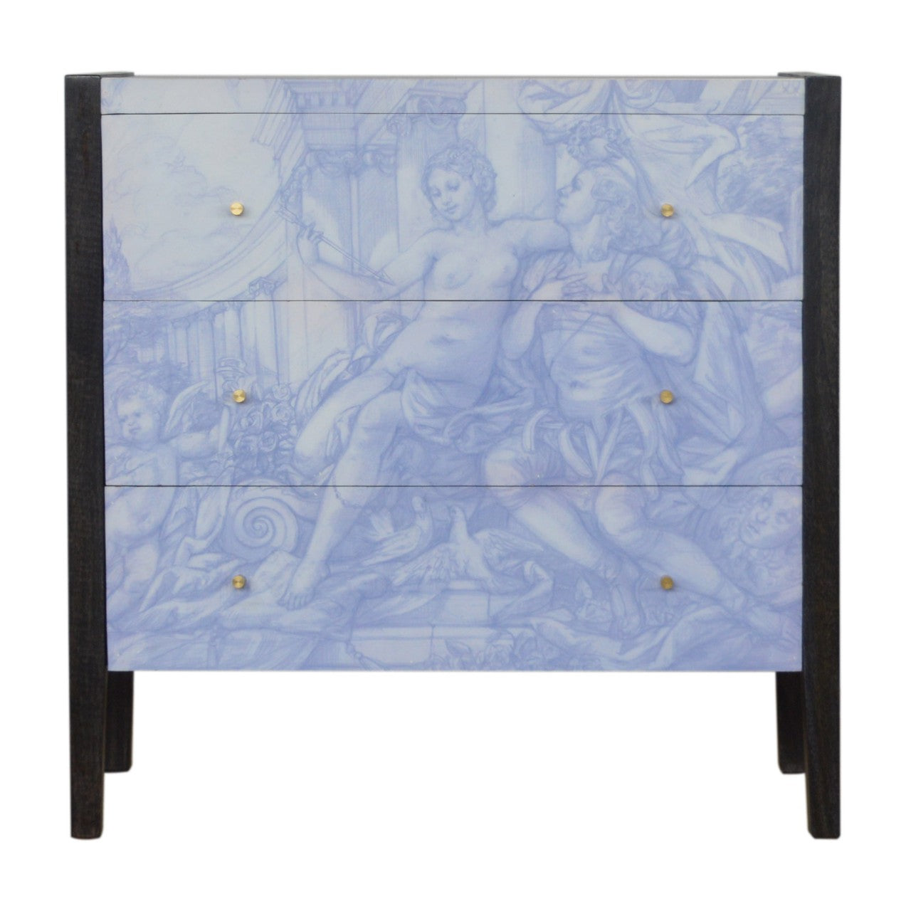 blue chest of drawers