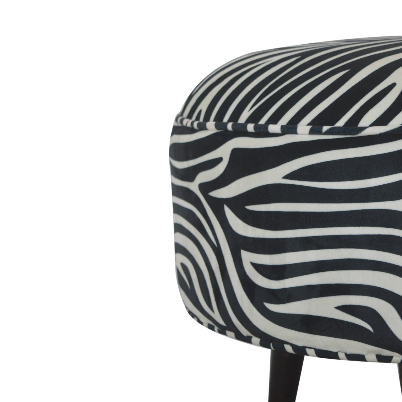 Zebra Nordic Style Footstool