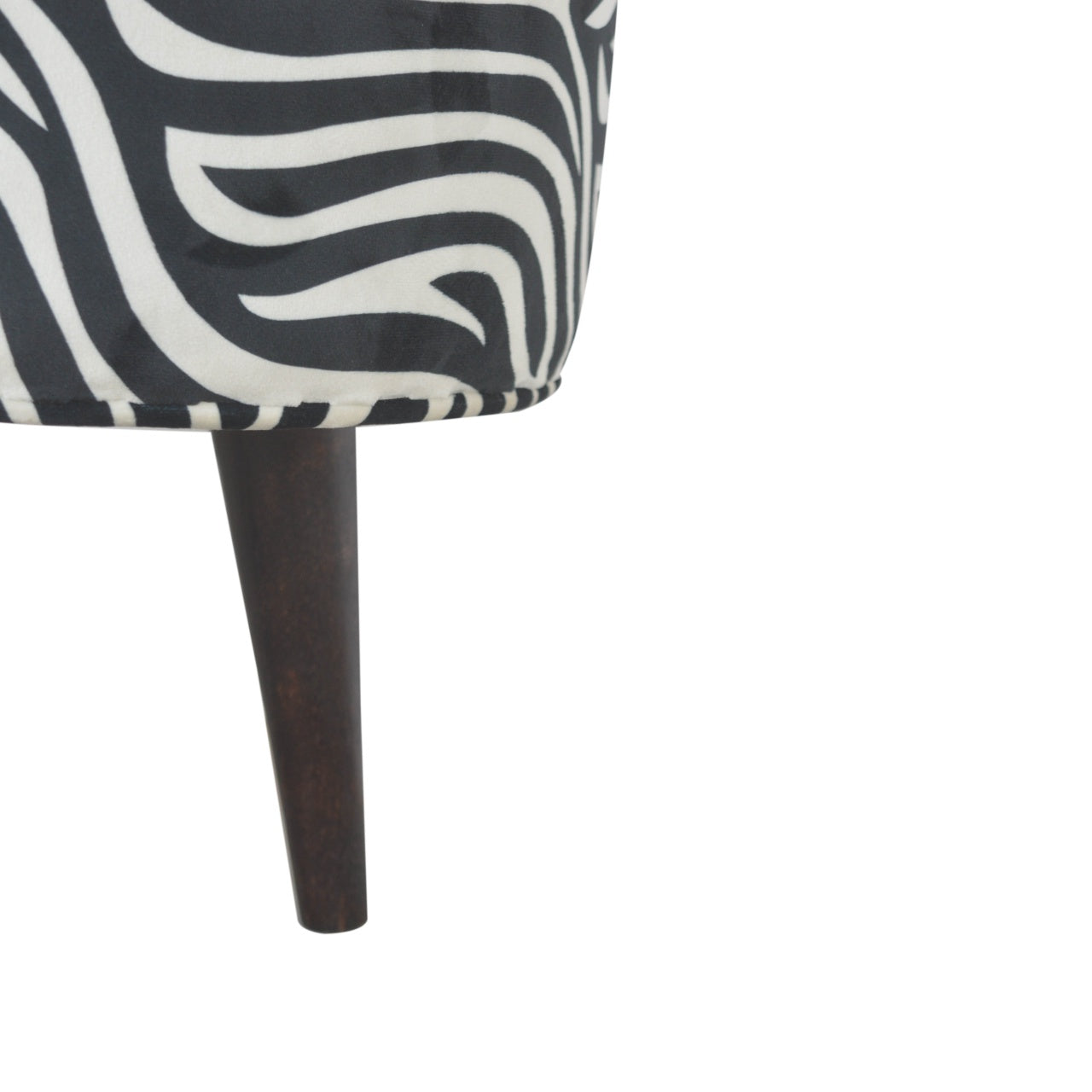 Zebra Nordic Style Footstool