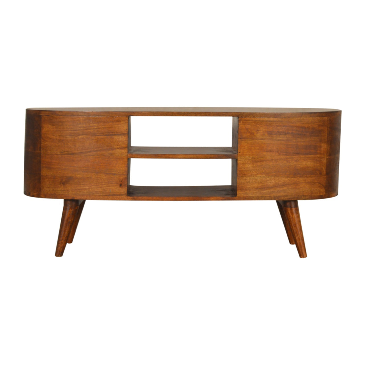 Chestnut Wave Retro Style TV Unit